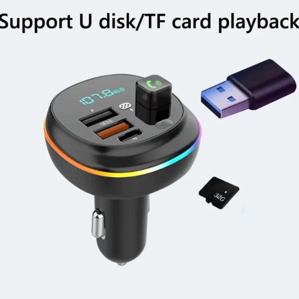 Transmisor Bluetooth 5.0 FM de radio de coche - Imagen 7