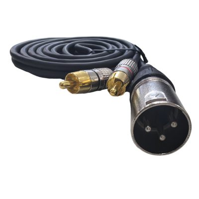 Cable De Audio Xlr Macho A 2 Rca Macho 5Metro