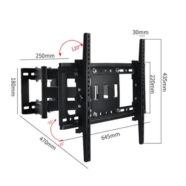 Soporte de tv giratorio para 40"-80" hasta 35kg