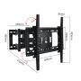 Soporte de tv giratorio para 40"-80" hasta 35kg