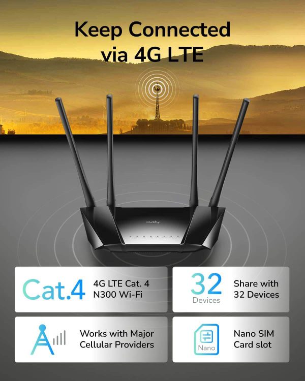 Router con sim card 4g lte cudy lt400 - Imagen 5