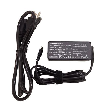 Cargador Laptop TYPE-C 20V2.25A,15V3A,12V3A,9V2A,5V2A 45W