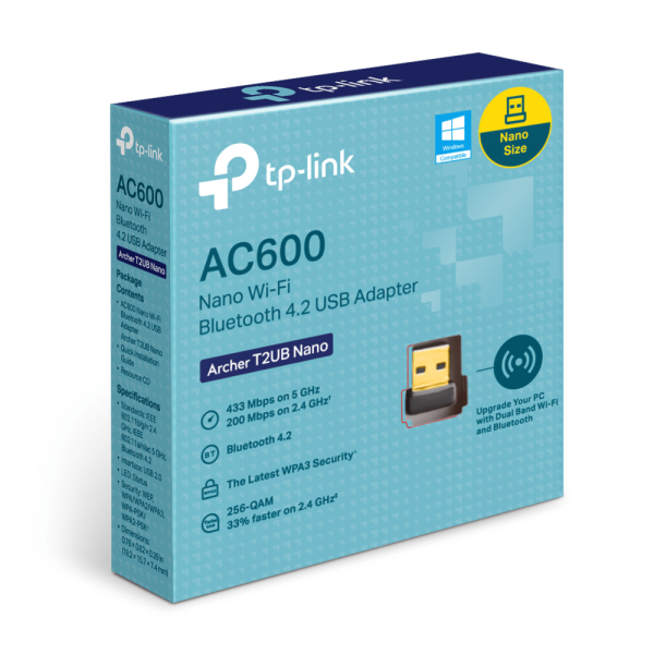 Adaptador USB AC600 Nano Wi-Fi Bluetooth 4.2 - Imagen 2