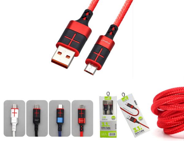 Cable de celular recarga y datos usb 3.1a v8