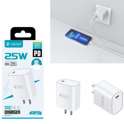 Cargador rapido PD 25W con cable tipo c a iphone