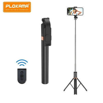 Tripode Selfie Bluetooth con Control Remoto PLOKAMA Live-K9 1.7M