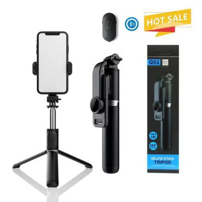 Tripode Selfie Bluetooth con Control Remoto Rotación 360 Retráctil 1030mm