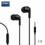 Auriculares hifi stereo con cable auxiliar E15
