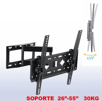 Soporte de tv giratorio para 26″-55″ hasta 30kg