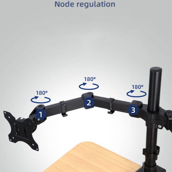 Soporte para dos monitor de escritorio 17" a  32" hasta 2-9kg - Imagen 4