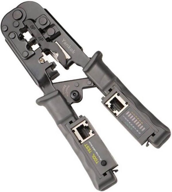 Probador de conectores de red RJ45 RJ12 RJ11 y cables Ethernet CAT5 CAT6 8P 6P 4P Corte y prueba todo en uno - Imagen 2