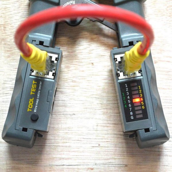 Probador de conectores de red RJ45 RJ12 RJ11 y cables Ethernet CAT5 CAT6 8P 6P 4P Corte y prueba todo en uno - Imagen 3