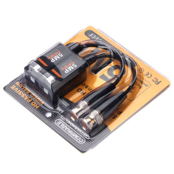 Cable video balun pasivo 1080p 5mp anti-trueno - Imagen 3