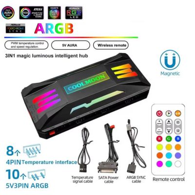 Controlador Argb/rgb Para Ventiladores Gabinete De Pc