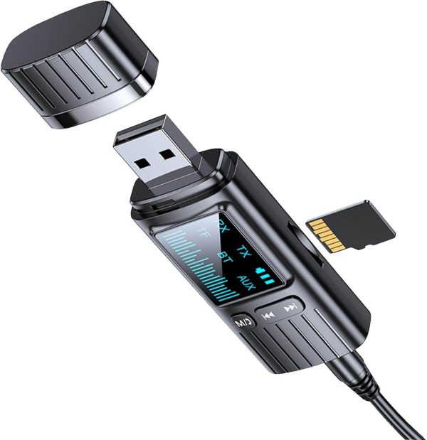 Adaptador transmisor de audio inalámbrico Bluetooth receptor 2 en 1 - Imagen 4