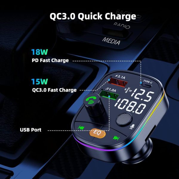 Transmisor Bluetooth FM de radio de coche - Imagen 4