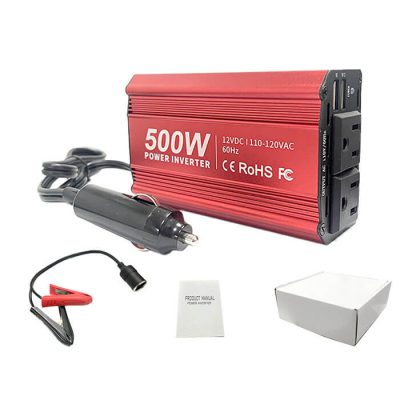 Cargador Transformador para Carro 12V A 110V 500W