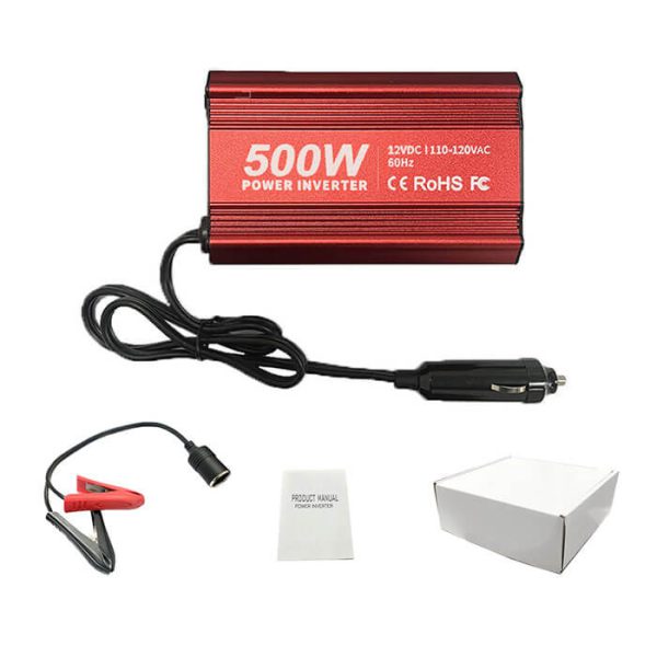 Cargador Transformador para Carro 12V A 110V 500W - Imagen 2