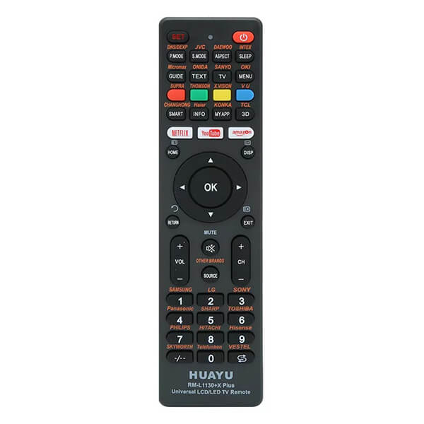 Control remoto universal de television Huayu RM-L1130+X