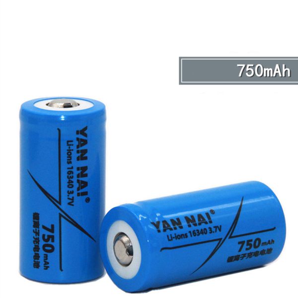 Bateria Li-ion recargable 16340 3.7v 750mah