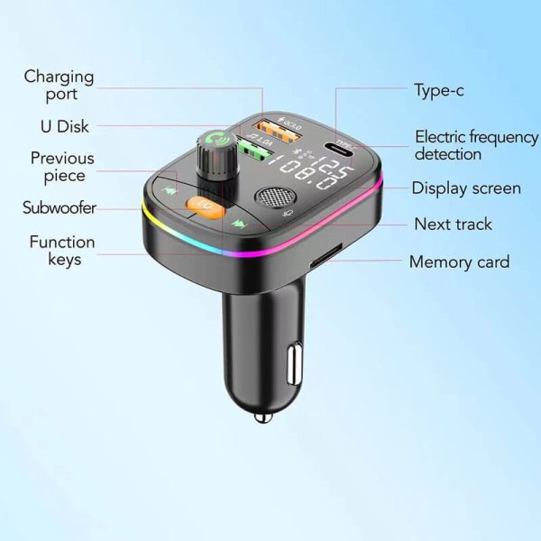 Transmisor Bluetooth FM de radio de coche - Imagen 6