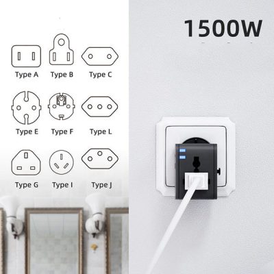 Adaptador de enchufe de viaje de internacional universal