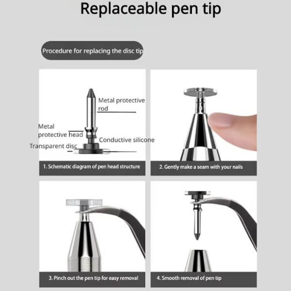 Lápiz Táctil Universal para iPad, iPhone, iOS/Android Móvil y Otras Tabletas 3in1 - Imagen 4