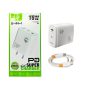 Cargador de celular USB-C a USB-C de 35W