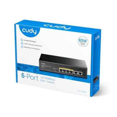 Cudy FS1006P 6-Port 10/100M PoE+ Switch 60W