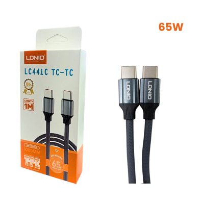 Cable de carga USB-C a USB-C de 65W LC 441C TC-TC