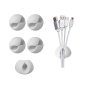Clips organizadores de cables con adhesivos