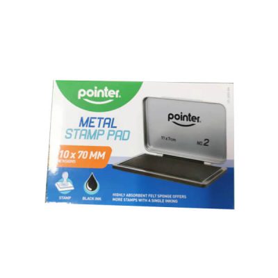 Almohadilla 110x70mm para sello negro