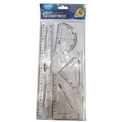 Set de reglas geometricas x4pzas