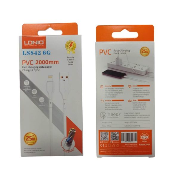 Cable de celular de iphone recarga y datos 25W - Imagen 2