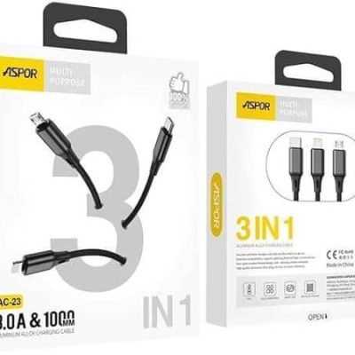 3 en 1 Cable de Teléfono Móvil, Data Cable