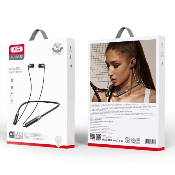 Auriculares inalámbrico, con banda para el cuello.