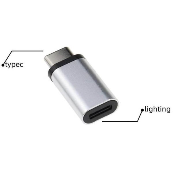 Adaptador iphone hembra A usb-c macho - Imagen 2