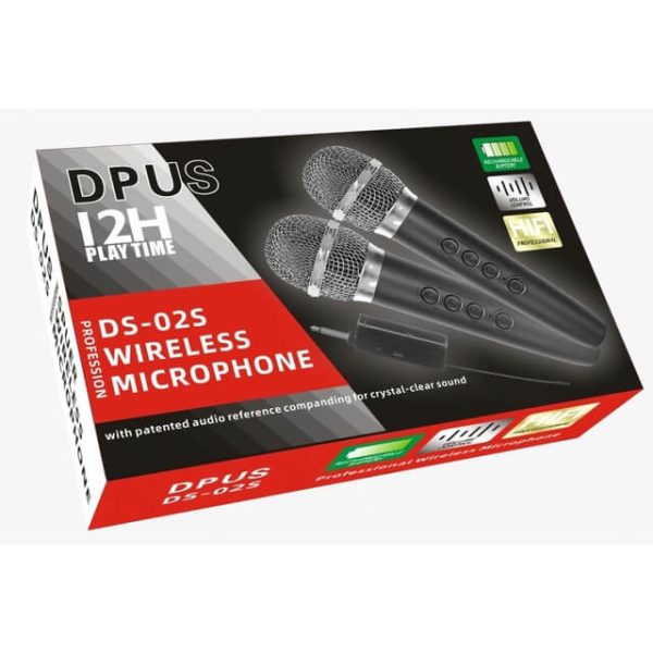 Micrófono dual inalámbrico profesional DS-02S - Imagen 3