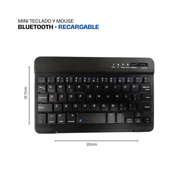 Teclado y mouse de bluetooth + recargable - Imagen 2