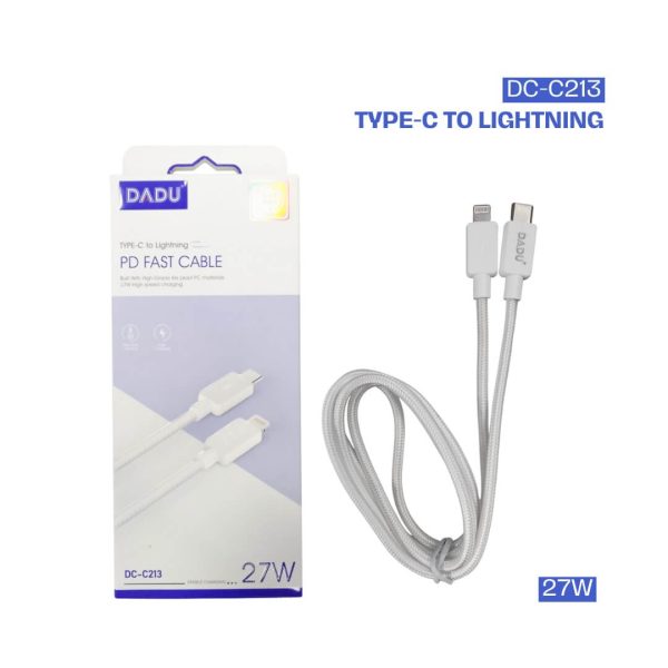 Cable para celular Tipo-C a Lightning de 27W