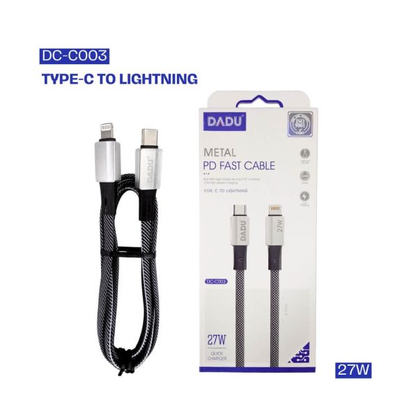 Cable para celular Tipo-C a Lightning de 27W