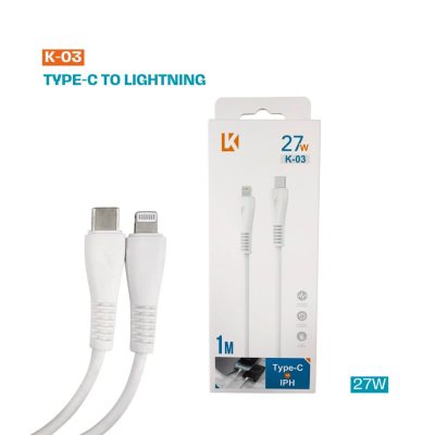Cable para celular Tipo-C a iPhone de 27W