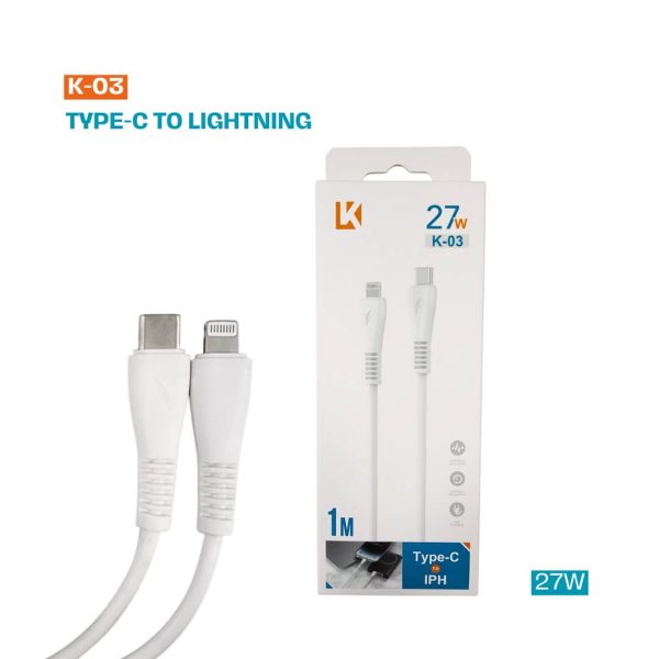 Cable para celular Tipo-C a iPhone de 27W