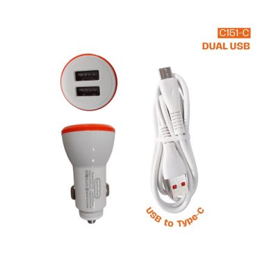 Cargador de carro para celular Dual USB 2.4A