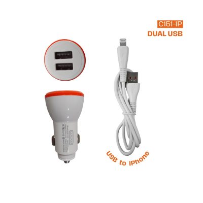 Cargador de carro para celular Dual USB 2.4A