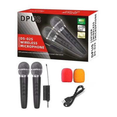 Micrófono dual inalámbrico profesional DS-02S