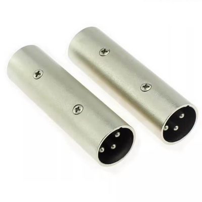 Adaptador xlr 3pin macho a macho