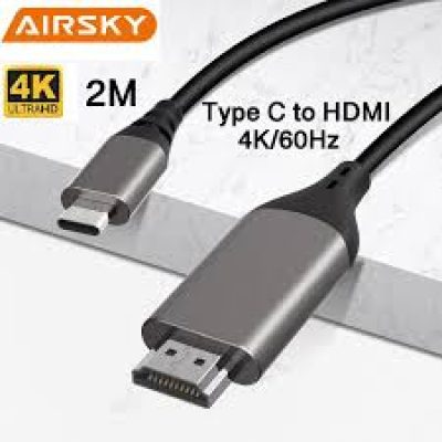Cable usb-c A hdmi 2metro Airsky HC-01