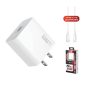 Cargador rapido de celular con cable pd 3.0 25w