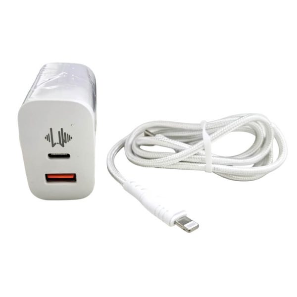 Cargador rapido QC3.0+ PD45W con cable tipoc a iphone